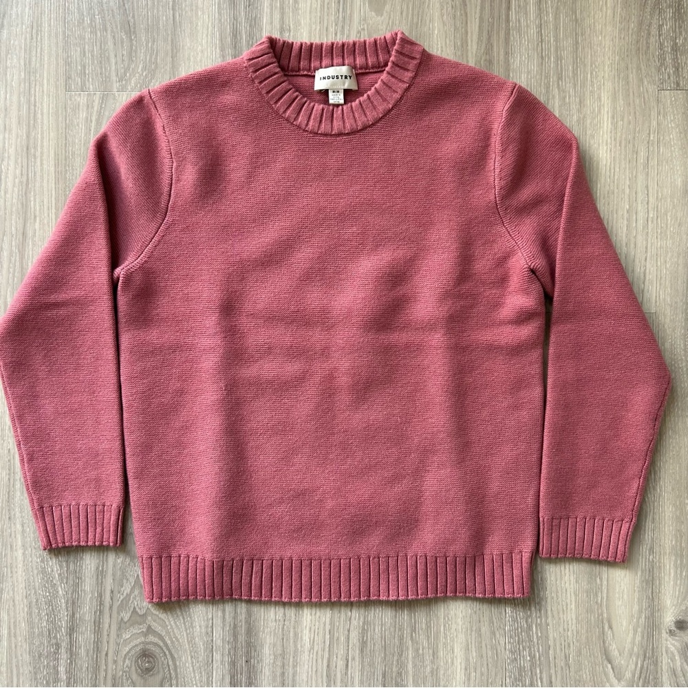 Industry | Men's Crewneck Sweater in Dusty Rose (Medium)